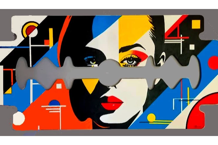 planet girl - Acrylique sur médium résiné 3 couches 160x80cm - 3500€ 