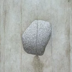 Equilibre illusoire 04-18 - Huile sur toile, 61x50 cm, 2018 - Michel Brissaud 