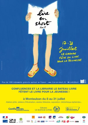 Affiche L'association Confluences et la librairie le Bateau Livre fêtent le livre pour la jeunesse