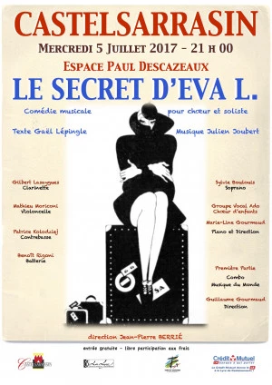 Affiche Comédie musicale " Le secret d'Eva L"