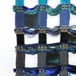 Moucharabié - Art textile - Tissage - Lin, laine, cuir, raphia, plastique, radiographie…. - Pierre Alventosa 