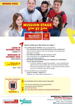 Affiche Mission Stage 3ème et 2nd