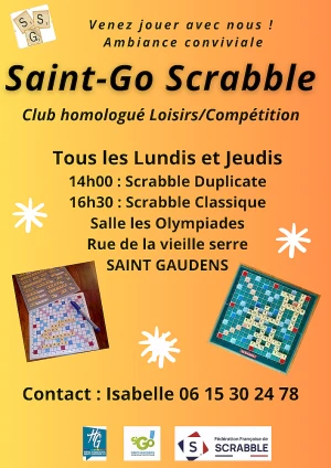 Affiche ST GO SCRABBLE