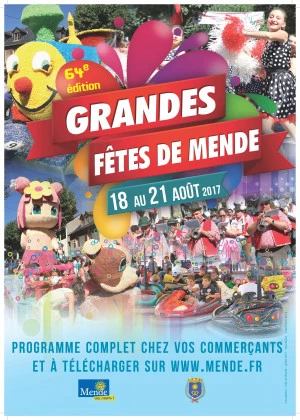 Affiche Grandes Fêtes de Mende