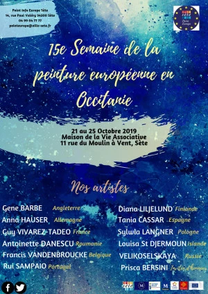 Affiche Semaine de la Peinture Européenne en Occitanie