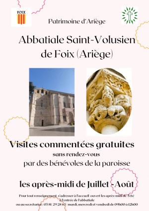 Affiche Visites commentées de l'abbatiale Saint Volusien