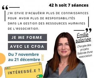 Affiche Formation à la gestion associative - CFGA