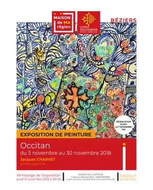 Affiche Exposition "Occitan" par Jacques CHARVET