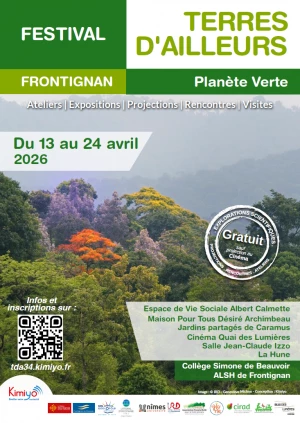 Affiche Terres d'Ailleurs 2026 de Frontignan : PLANETE VERTE