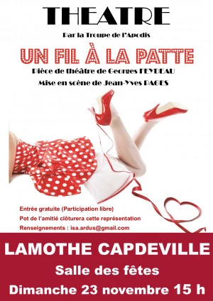 Affiche Théâtre : Un fil à la patte
