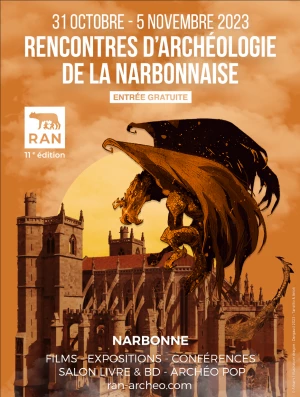 Affiche Rencontres d'Archéologie de la Narbonnaise 2023