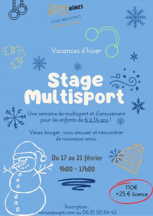 Affiche Stage Multisports