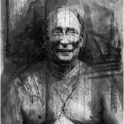 VLAD' - Encre de chine et fusain - 92 x 65 cm- 2022