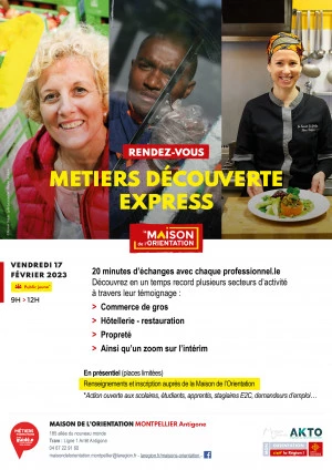 Affiche METIERS DECOUVERTE EXPRESS