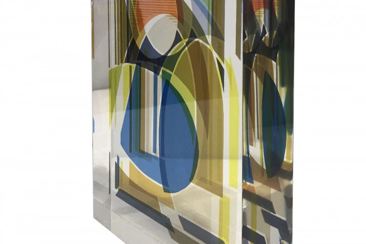 Optique Vision Protection - Sculpture Verre acrylique 20x25 cm - Tatiana Lebedev 