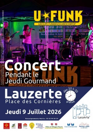 Affiche Concert du groupe Ufunk lors du Jeudi Gourmand