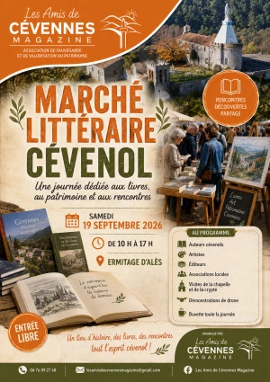 Affiche Marché Littéraire Cévenol