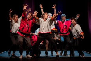 Affiche Match d'impro France-Belgique 