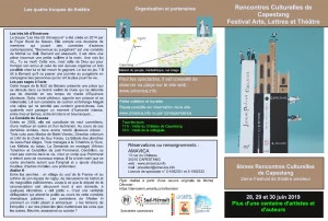 Affiche Rencontres culturelles 