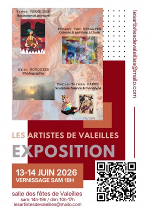Affiche Les artistes de Valeilles exposent