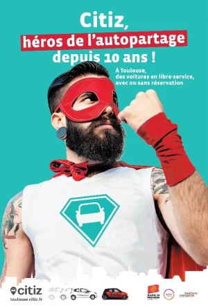 Affiche Le 10 novembre, Citiz fête ses 10 ans aux Halles de la Cartoucherie à Toulouse
