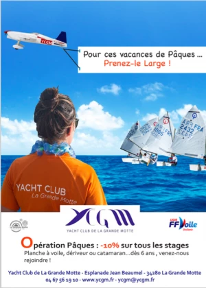 Affiche Stages de voile "Prenez le large"