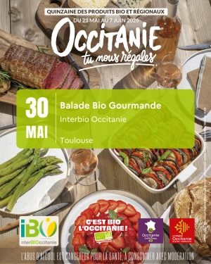 Affiche Quinzaine des produits Bio et Régionaux : Balade Bio Gourmande