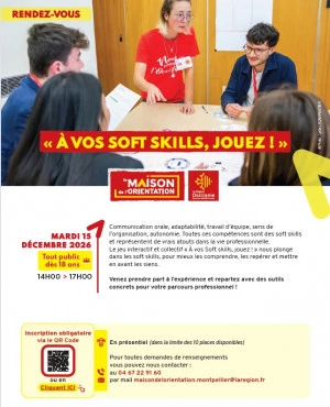 Affiche " À vos Soft Skills, jouez ! "