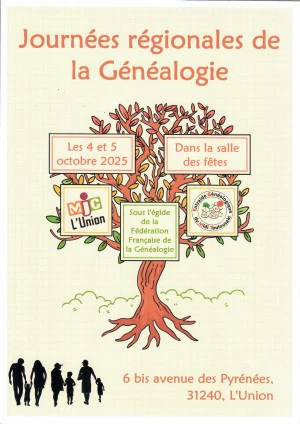 Affiche Journées régionales de la Généalogie 2025