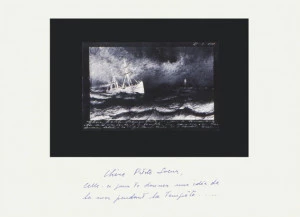 Affiche Vernissage le 24 novembre 18h30 au CRAC à Sète, exposition collective LA TEMPÊTE