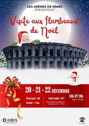 Affiche Visites aux flambeaux de noël