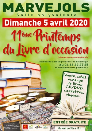 Affiche Printemps du livre d'occasion