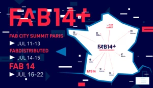 Affiche FAB14, le Congrès Mondial des FabLabs