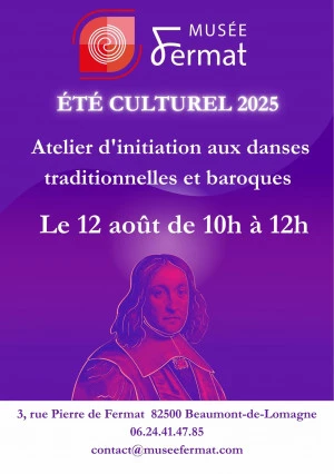 Affiche Atelier d'initiation aux danses traditionnelles et baroques 