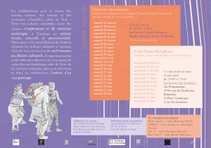 Affiche Café plume polyglotte