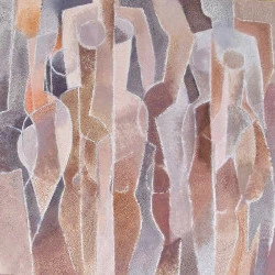 Nuit câline - Acrylique et sable sur toile, 162 cm x 130 cm, 2015, Nuit câline