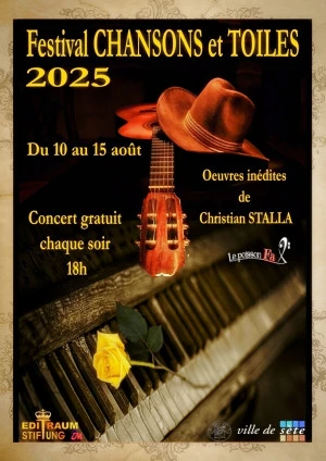 Affiche FESTIVAL CHANSONS et TOILES édition 2025
