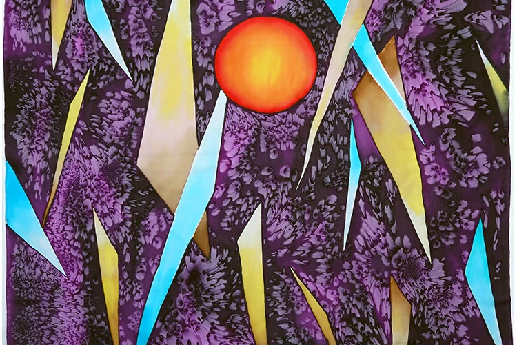 Sans titre - peinture sur soie - marianne plo 