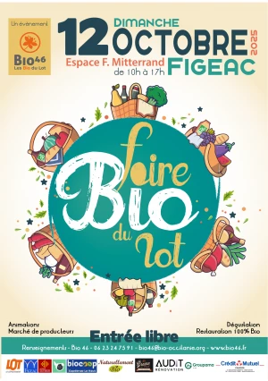 Affiche La Foire Bio du Lot 2025