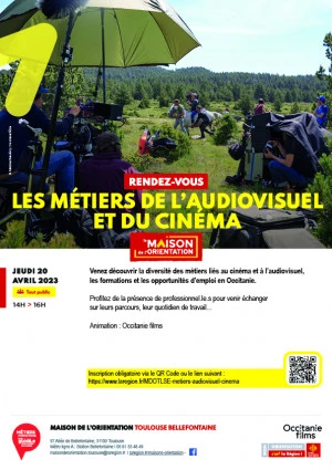 Affiche Les métiers de l'audiovisuel et du cinéma
