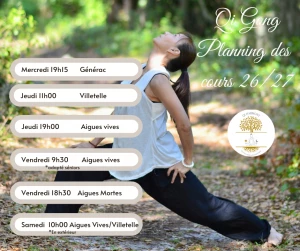 Affiche Reprise des cours de qi gong
