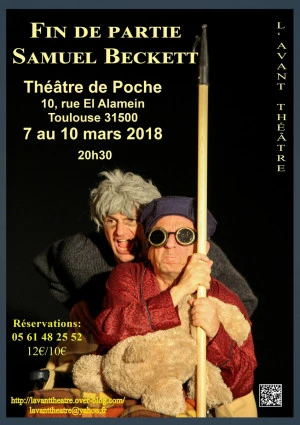 Affiche "Fin de partie" de Samuel Beckett