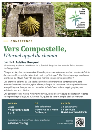 Affiche Vers Compostelle, l'éternel appel du chemin 