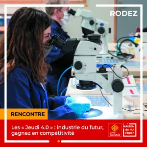 Affiche Les "Jeudi 4.0" : Industrie du futur, gagnez en compétitivité