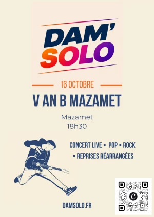 Affiche Dam'Solo au V and B Mazamet