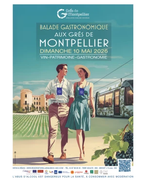 Affiche Balade gastronomique aux Grés de Montpellier 