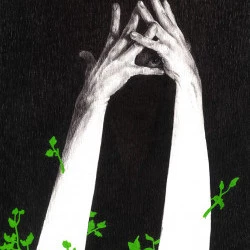 CABANE - STYLO BIC, ACRYL