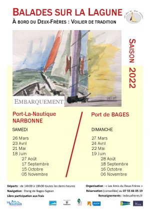 Affiche Balades sur la lagune Saison 2022