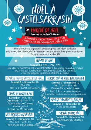 Affiche Marché de Noël - Les 9 et 10 décembre 