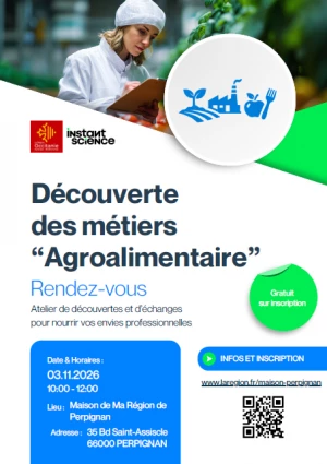 Affiche DECOUVERTE DES METIERS "Agroalimentaire"